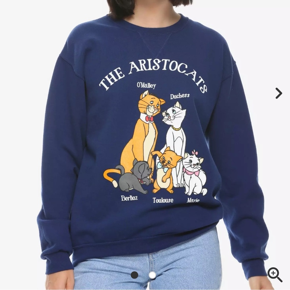 Disney The Aristocats Family Portrait Women's Crewneck Sweatshirt